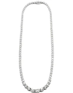Collier Rivière Or blanc Diamants