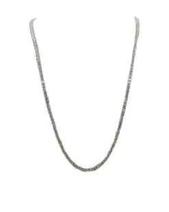 Collier rivière or blanc sertie de diamants