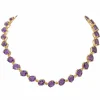Collier Rivière Or jaune Améthyste