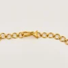 Collier Rivière Rouge or jaune, rubis
