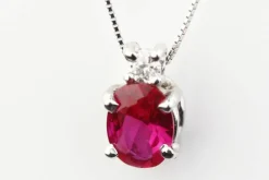 Collier Rubis Diamant