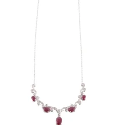 Collier rubis, diamants
