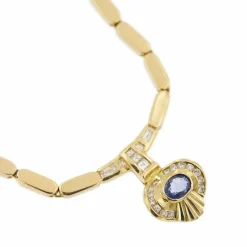 Collier saphir et diamants