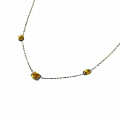 Collier saphirs jaunes