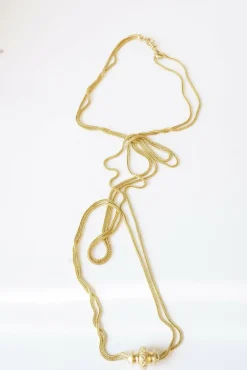 Collier sautoir Napoléon III, giletière avec coulant