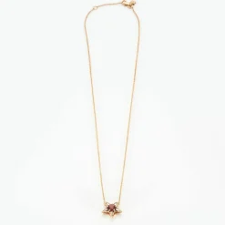 Collier Selim Mouzannar Tourmaline Rose Diamants Or Rose