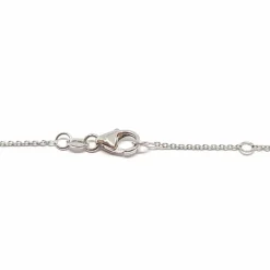 Collier slide or blanc diamants