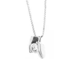 Collier solitaire diamant 0,45 ct
