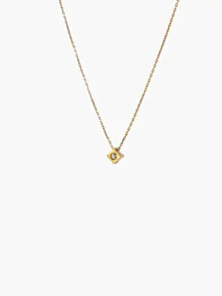 COLLIER SOLITAIRE DIAMANT /OR JAUNE