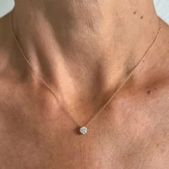 Collier Solitaire diamant 0,51 ct