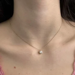 Collier Solitaire diamant 1,13 ct
