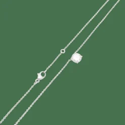 Collier solitaire diamant.