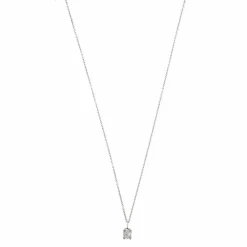 Collier solitaire diamant 0,50 ct