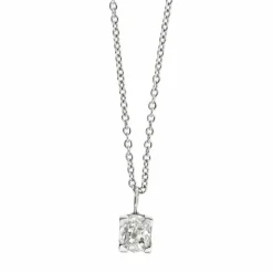 Collier solitaire diamant 0,50 ct