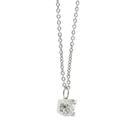 Collier solitaire diamant 0,50 ct