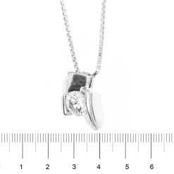 Collier solitaire diamant 0,45 ct