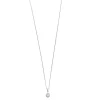 Collier Solitaire en or blanc et diamant