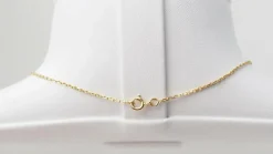 Collier solitaire or bicolore diamant