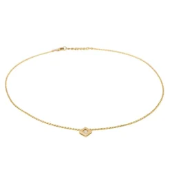 Collier Solitaire Or jaune Diamant