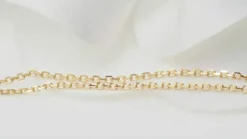 Collier solitaire or jaune et rubis