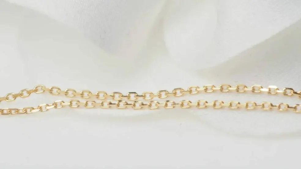 Collier solitaire or jaune et rubis