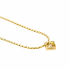 Collier Solitaire Or jaune Diamant