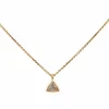 Collier Solitaire Or rose Diamant