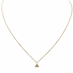 Collier Solitaire Or rose Diamant