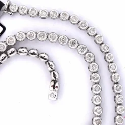Collier « TENNIS » - Or blanc 18 carats
