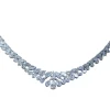 Collier tennis Diamants Poires et brillants
