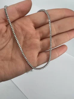 Collier Tennis en or blanc et diamants