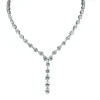 Collier tennis haut de gamme en diamants en forme de poire Rivière certifié GIA
