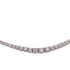 Collier tennis or blanc