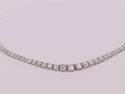 Collier tennis or blanc