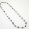 Collier étoile or blanc diamants