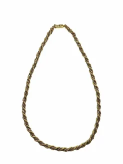 Collier torsadé en or 18 carats