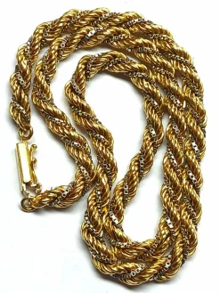 Collier torsadé en or 18 carats
