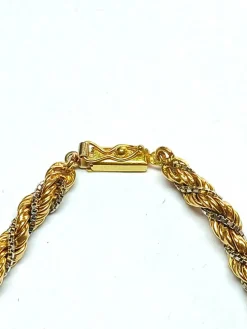 Collier torsadé en or 18 carats