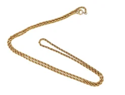 Collier torsadé or jaune