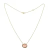 Collier Tourmaline Orangée Or Jaune