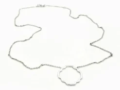 Collier Transparence Or blanc