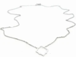 Collier Transparence Or blanc