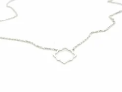 Collier Transparence Or blanc
