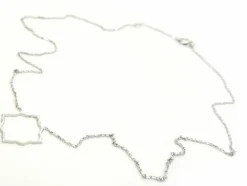 Collier Transparence Or blanc