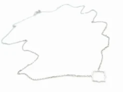 Collier Transparence Or blanc