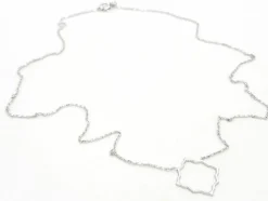 Collier Transparence Or blanc