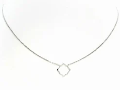 Collier Transparence Or blanc