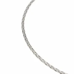 Collier Tressé Or blanc