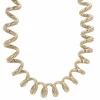 Collier tubogas en spirale vermeil