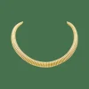 Collier, "Tubogas", or jaune.
